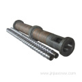 Barrel and screw for rubber machine